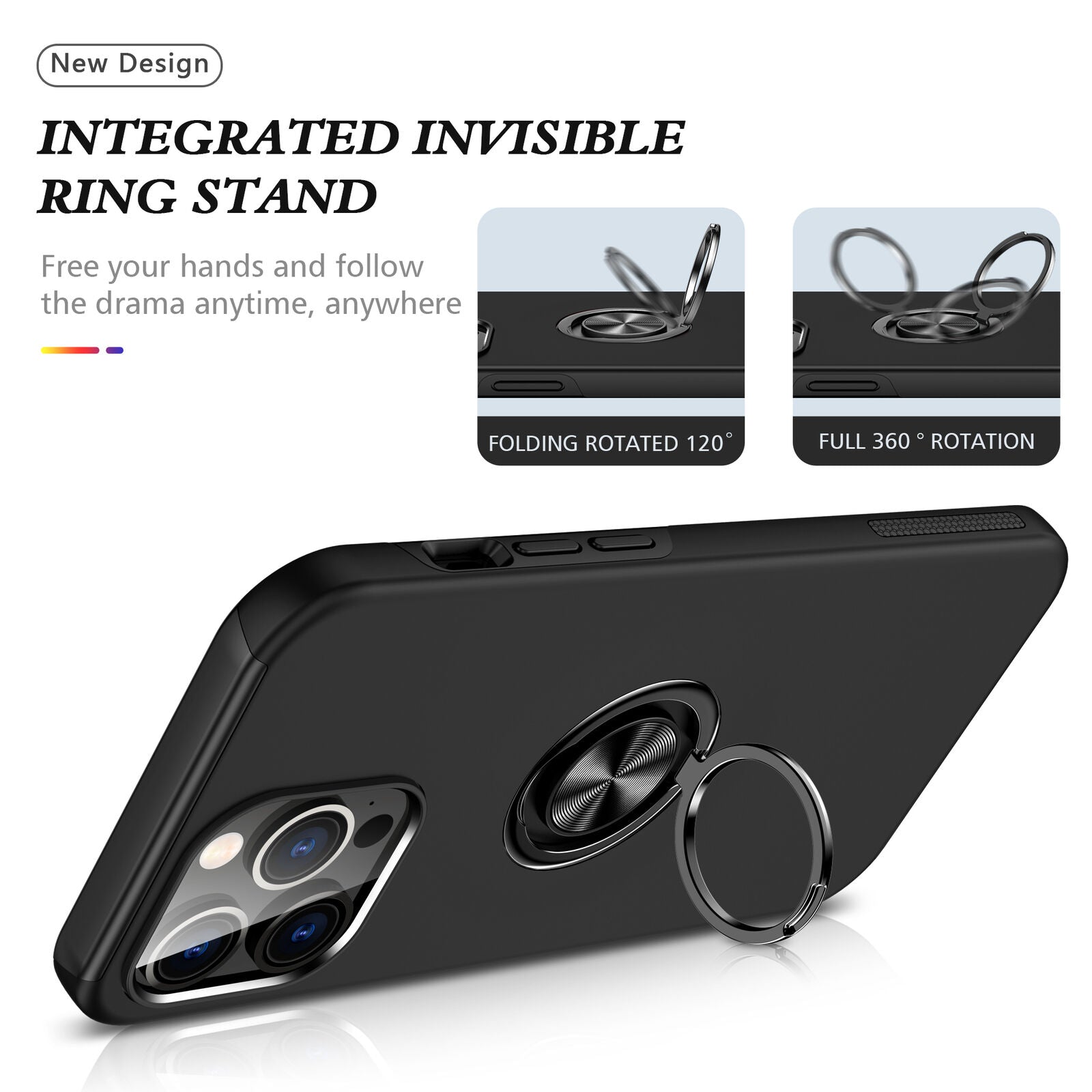 Coque hybride magnétique invisible pour iPhone 13 Pro Max Coque hybride magnétique invisible pour iPhone 13 Pro Max